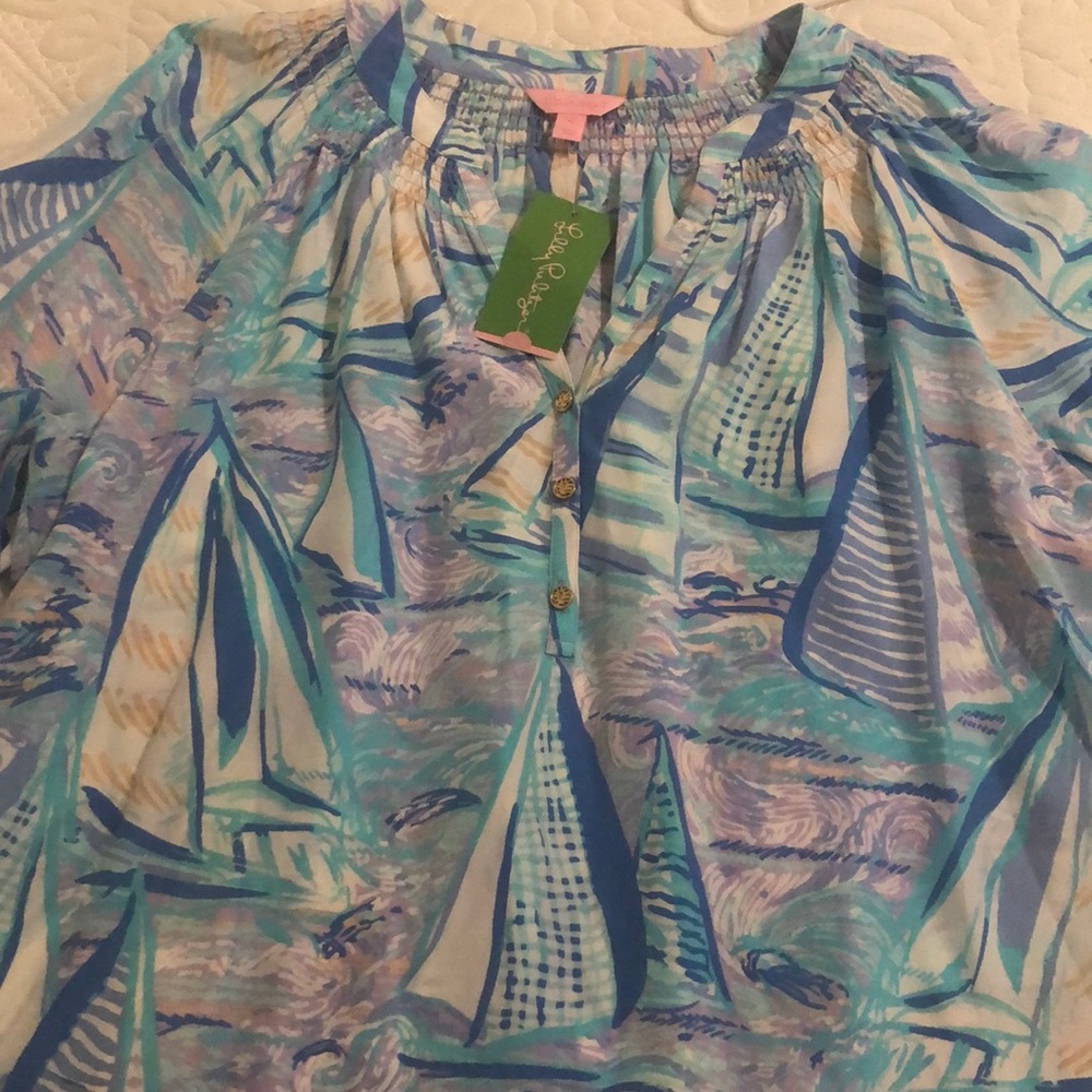 Lilly Pulitzer ‘Aboat Time’ Blouse